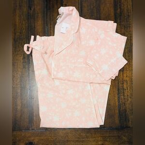 Sleepy Jones Marina Pink Floral Pajama Set Size Large NWT